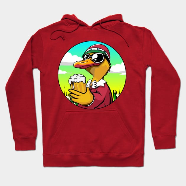 Beer Duck Hoodie by JAC3D